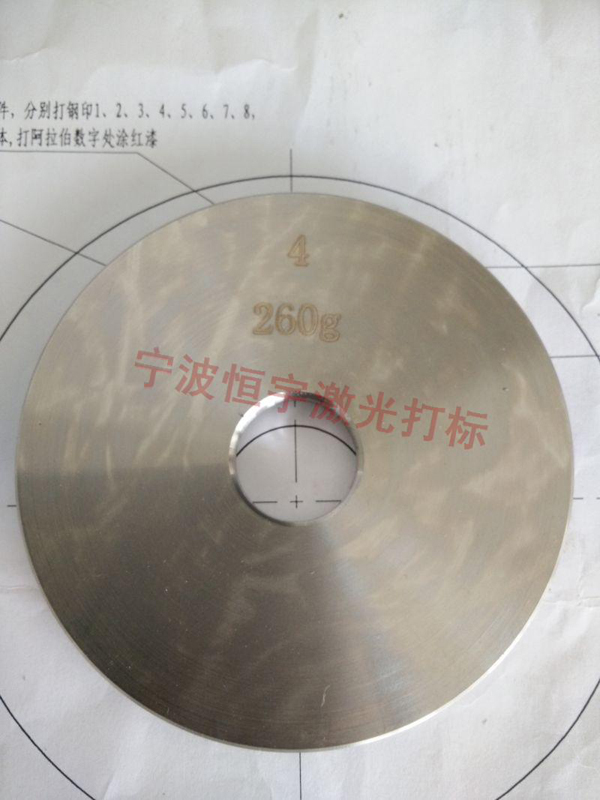 不銹鋼鐳射打標